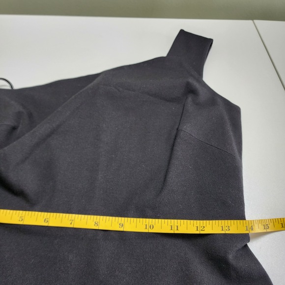 Banana Republic Roland Mouret Womens One-Shoulder Sheath Dress Size 10P Black - Picture 11 of 13